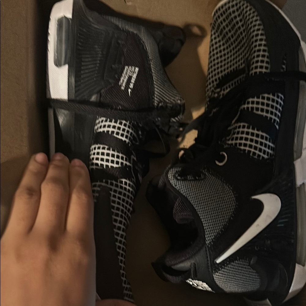 Nike Black and White Checkered Sneakers